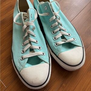 Converse All Stars sky blue low top sneakers